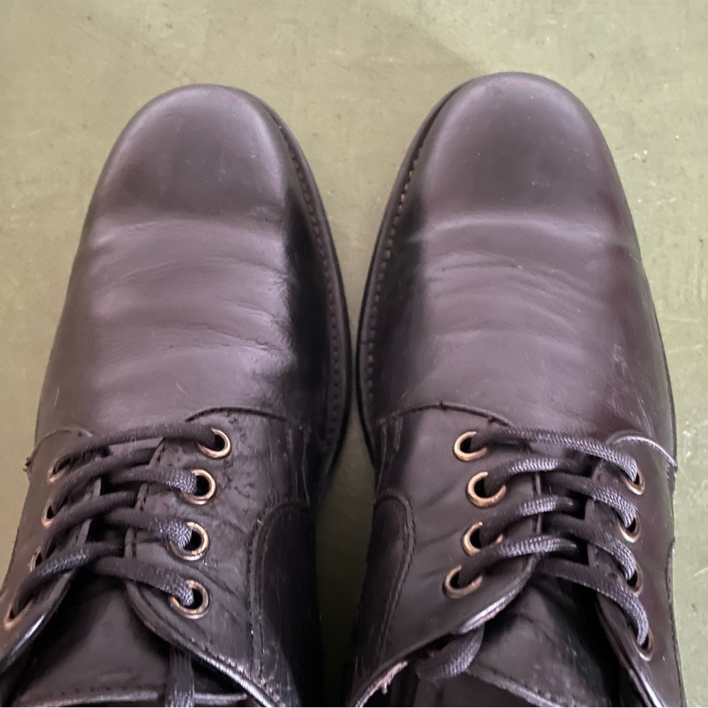 John Varvatos Italian Made Plain Toe Oxfords in Black Calfskin - Picture 7 of 16